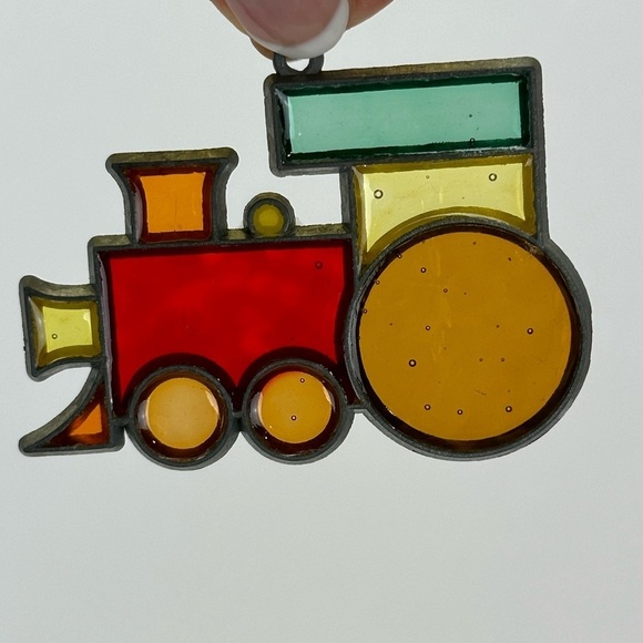 Handmade Sun Catchers Christmas Ornaments 15 Wreath Christmas Tree Train Angel - Picture 5 of 14